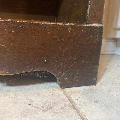 LOT 213: Vintage Smaller Marble Top Cabinet