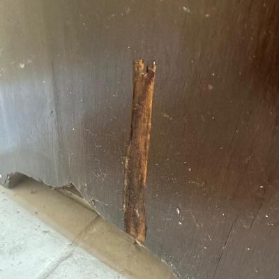 LOT 213: Vintage Smaller Marble Top Cabinet