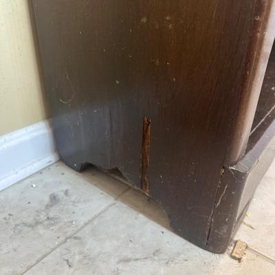 LOT 213: Vintage Smaller Marble Top Cabinet