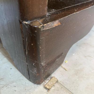 LOT 213: Vintage Smaller Marble Top Cabinet