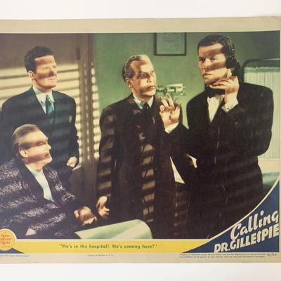Calling Dr. Gillespie original 1942 vintage lobby card