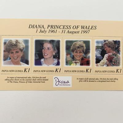 Papua New Guinea Diana Princess of Wales commemorative stamp set