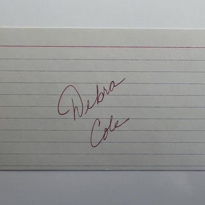 Debra Cole original signature 