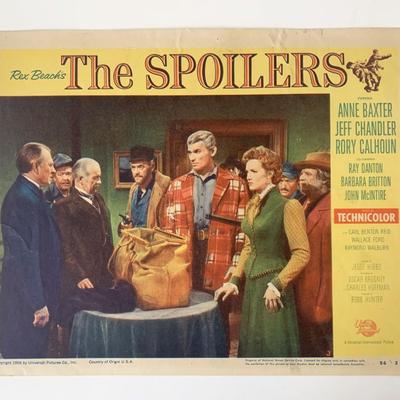 The Spoilers original 1956 vintage lobby card