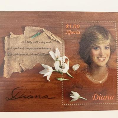 Liberia Diana Princess of Wales commemorative stamp 