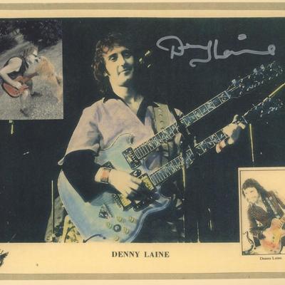 Denny Laine signed photo