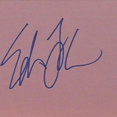 Sopranos Edie Falco signature slip 