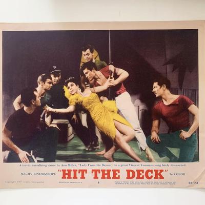 Hit the Deck original 1955 vintage lobby card 