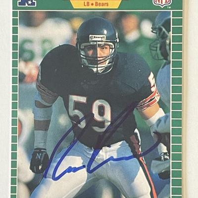 Chicago Bears Ron Rivera 1989 NFL #48 signed trading card 