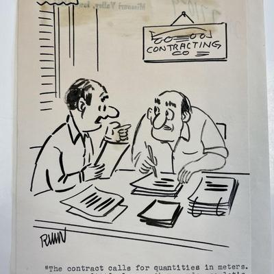 Frank Brummer Original Cartoon