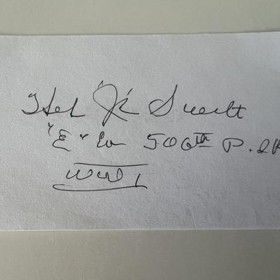 WWI Herbert J Suerth Jr original signature 