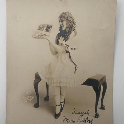 Mary Pickford signed photo