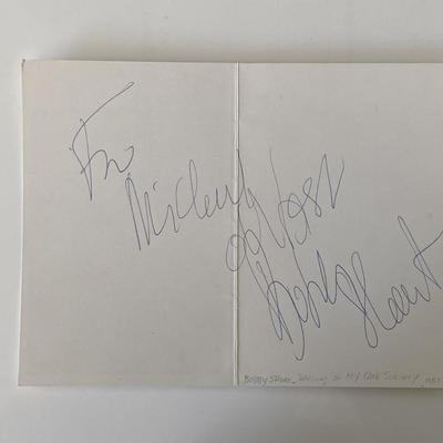 Bobby signed card