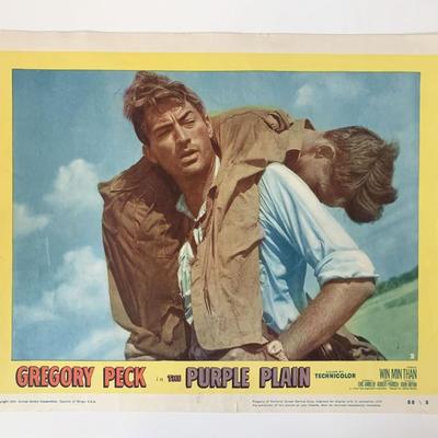 The Purple Plain original 1954 vintage lobby card
