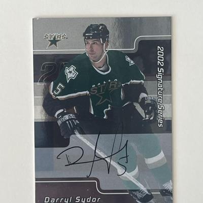 Dallas Stars Darryl Sydor 2002 In the Game #182 signed trading card