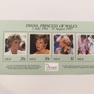 Niue Diana Princess of Wales commemorative stamp set