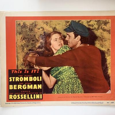 Stromboli original 1950 vintage lobby card