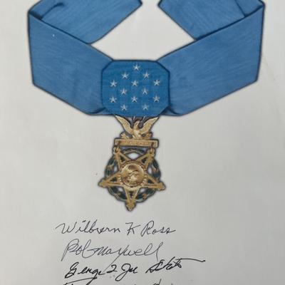 Medal of Honor recipients signed photo