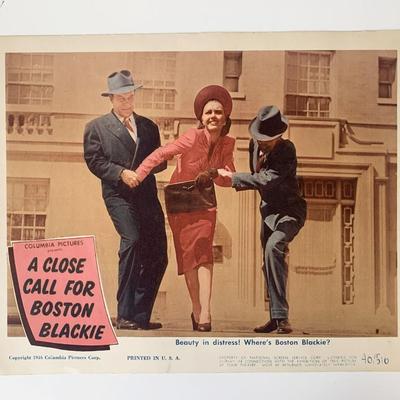 A Close Call for Boston Blackie original 1946 vintage lobby card