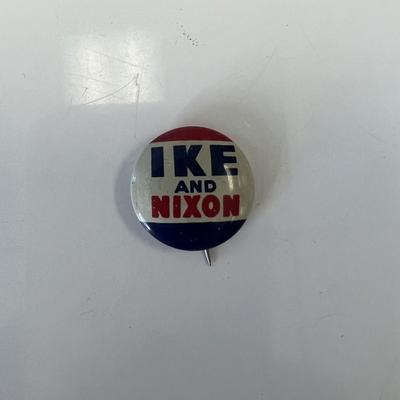Ike and Nixon Presidential campaign pin