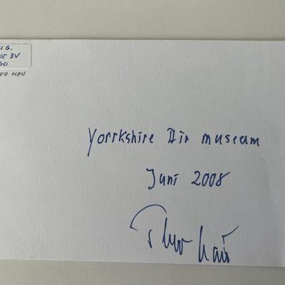 WW2 pilot Theo Nau original signature 