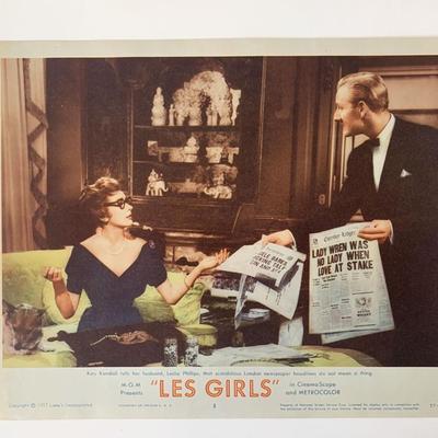 Les Girls original 1957 vintage lobby card