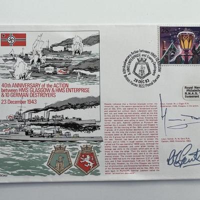 WWII signed commemorative cover 