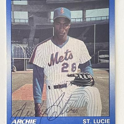 Mets Archie Corbin signed 1990 Star #4 trading card