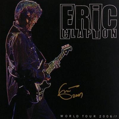 Eric Clapton signed tour book