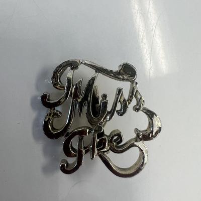 I Miss Ike brooch pin 