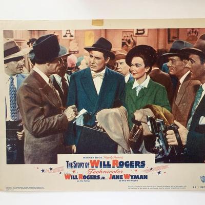 The Story of Will Rogers original 1952 vintage lobby card