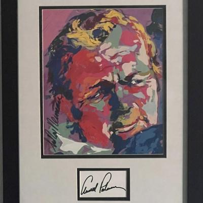 Arnold Palmer / Leroy Neiman signed collage