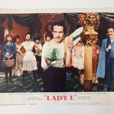 Lady L original 1966 vintage lobby card