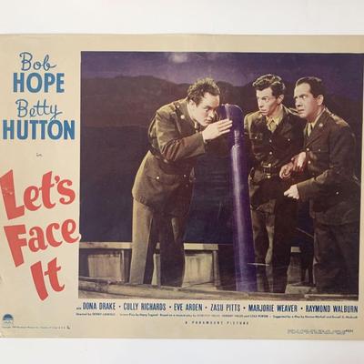 Let's Face It original 1943 vintage lobby card