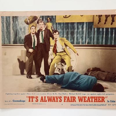 It's Always Fair Weather original 1955 vintage lobby card
