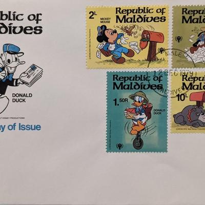 Maldives 1979 Disney Characters First Day Cover
