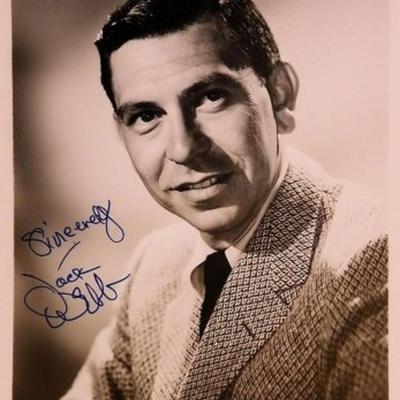 Jack Webb signed portrait photo 