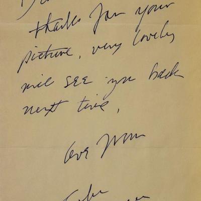 John Lennon written and signed letter