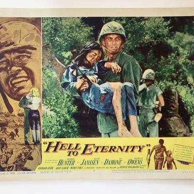 Hell to Eternity original 1960 vintage lobby card