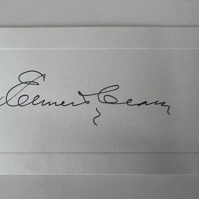 Elmer T. Clark original signature 