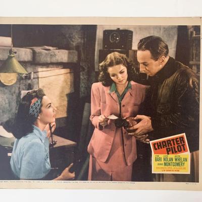 Charter Pilot  original 1940 vintage lobby card