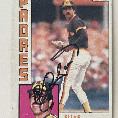 San Diego Padres Elias Sosa signed 1984 Topps #503 trading card