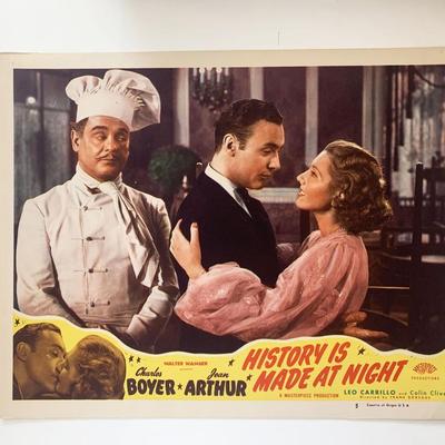 History Is Made at Night 
original 1937 vintage lobby card