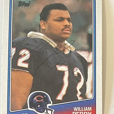 Chicago Bears William Perry 1988 Topps #79 signed trading card 