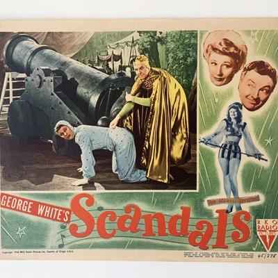 George White's Scandals original 1945 vintage lobby card