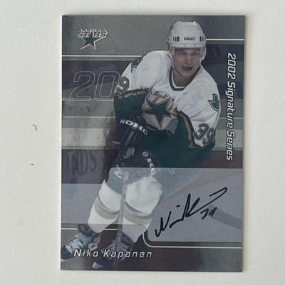Dallas Stars Niko Kapanen 2002 Signature Series #232 signed trading card