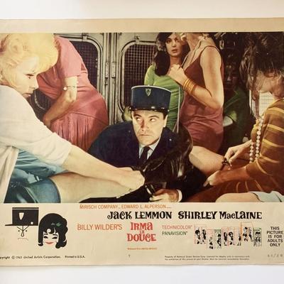 Irma la Douce original 1963 vintage lobby card