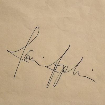 Janis Joplin signature slip