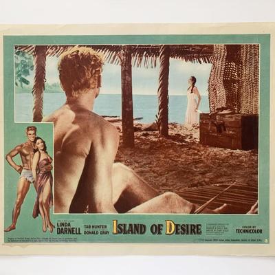 Island of Desire original 1952 vintage lobby card