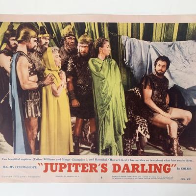 Jupiter's Darling original 1955 vintage lobby card